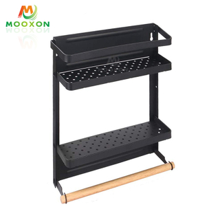 Kitchen Refrigeration Shelves Can Holder Washing Machine Side Storage Fridge Rack