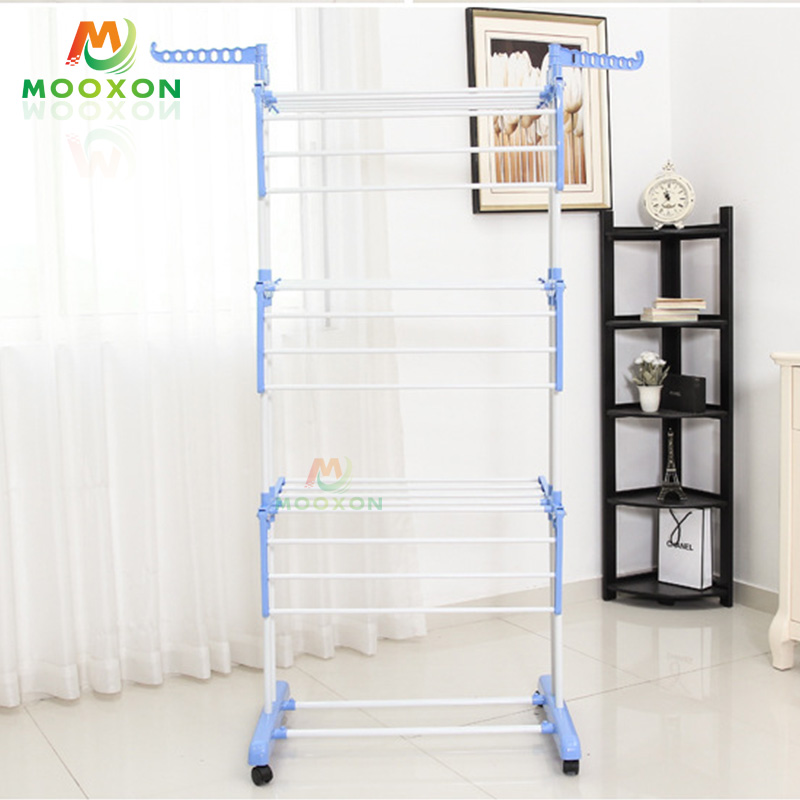 Hot Sale 3 Tiered Foldable Multipurpose Hanging Cloth Rack Drying Clothes Rack 