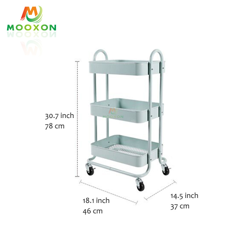The Nordic Popular Home Kitchen Multifunction In Hand Cart Trolley