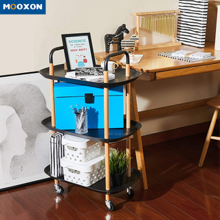 3 Tiers Metal Restaurant Service Carts Rolling Storage Trolley Kitchen Organiser