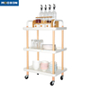 Metal 3 Tier Rolling Storage Rack Home Kitchen Service Trolley Carts 