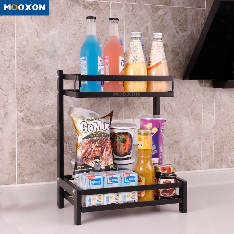 Adjustable Multipurpose Stainless Steel Standing Shelf Spice Rack Set 