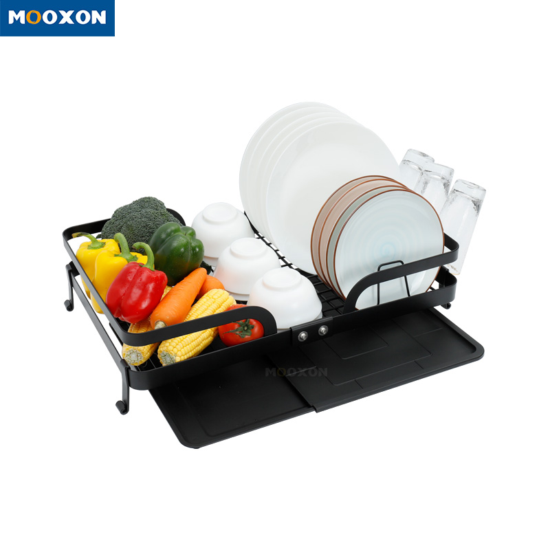 Kitchen Drainer Stainless Steel Dryer Foldable Holder Plate Dish Drying Rack