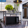 Installation-free Folding Kitchen Dishwasher Rack Microwave Shelf