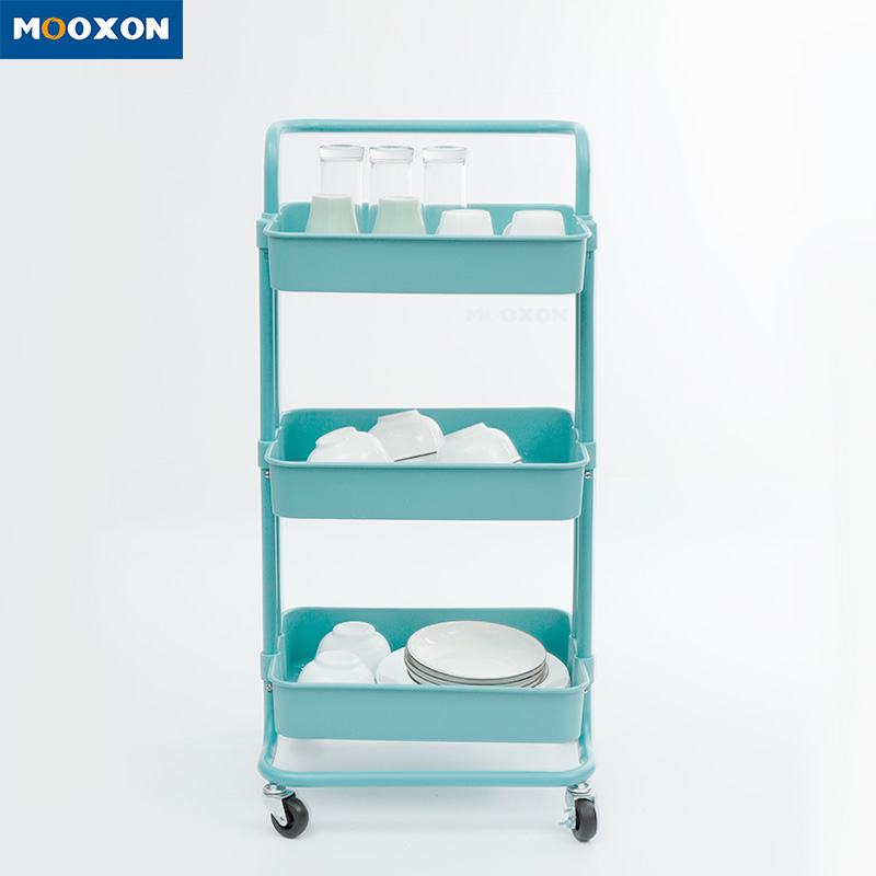 3 Tier Rolling Home Space Saver Organizer Kitchen Storage Trolley Hand Cart