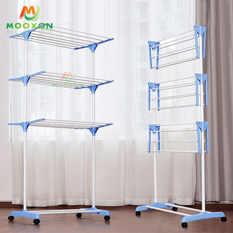 Good Quality Household Multi-purpose Bedroom Foldable Clothes Rack Storage Shelf 
