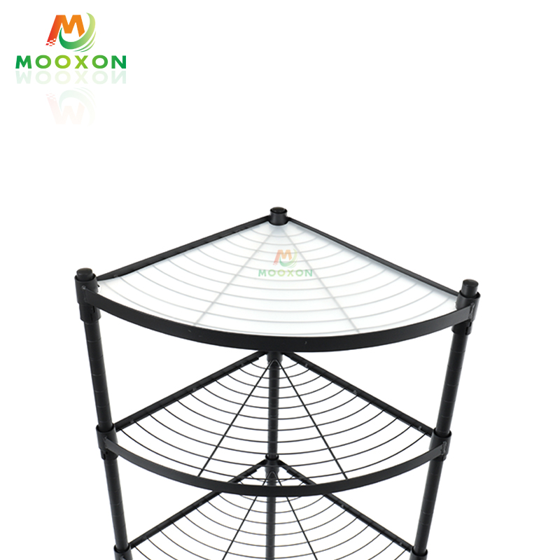 2/3/4/5 Tier Kitchen Storage Shelf Bathroom Standing Organizer Pot Plant Corner Rack