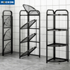 Collapsible Pot Rack Storage Organizer Cookware Stand Kitchen Shelf Floor Metal Rack