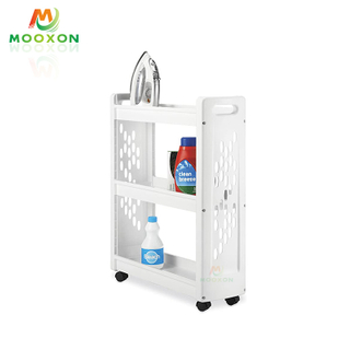 Space Save Home Bathroom Metal Storage Rack Laundry Supplies Storage Cart
