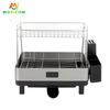 Black Standing Kitchen Drying Bowl Holder Dish Drainer Rack