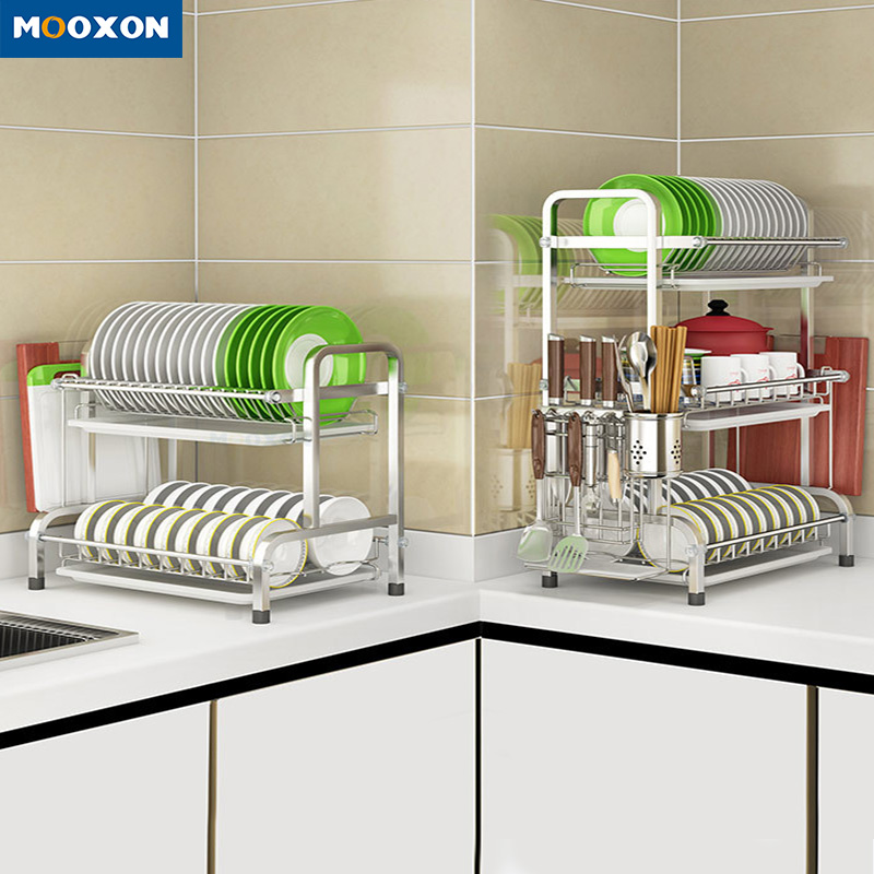 Stainless Steel Kitchen Unique Drying Racks Dish Rack Organizer