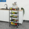 3 Tier Bedroom Rolling Cart Organizer Shelf Movable In Hand Trolley 