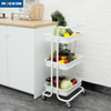 Space Save Home Furniture Kitchen Island Cart Storage Rack Storage Rolling Trolley Cart 