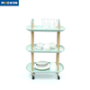 3 Tiers Metal Mobile Serving Cart Kitchen Organizer Storage Trolley Rack