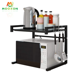 Adjustable Storage Holders Kitchen Organizer Shelf Microwave Oven Stand 