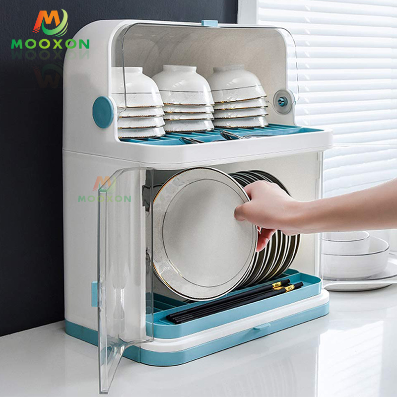  Kitchen Accessories Bowl Organizer Plastic Storage Box Baset Dish Drying Rack