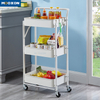 3-tier Home Kitchen Rack Organizer Furniture Mesh Storage Trolley 