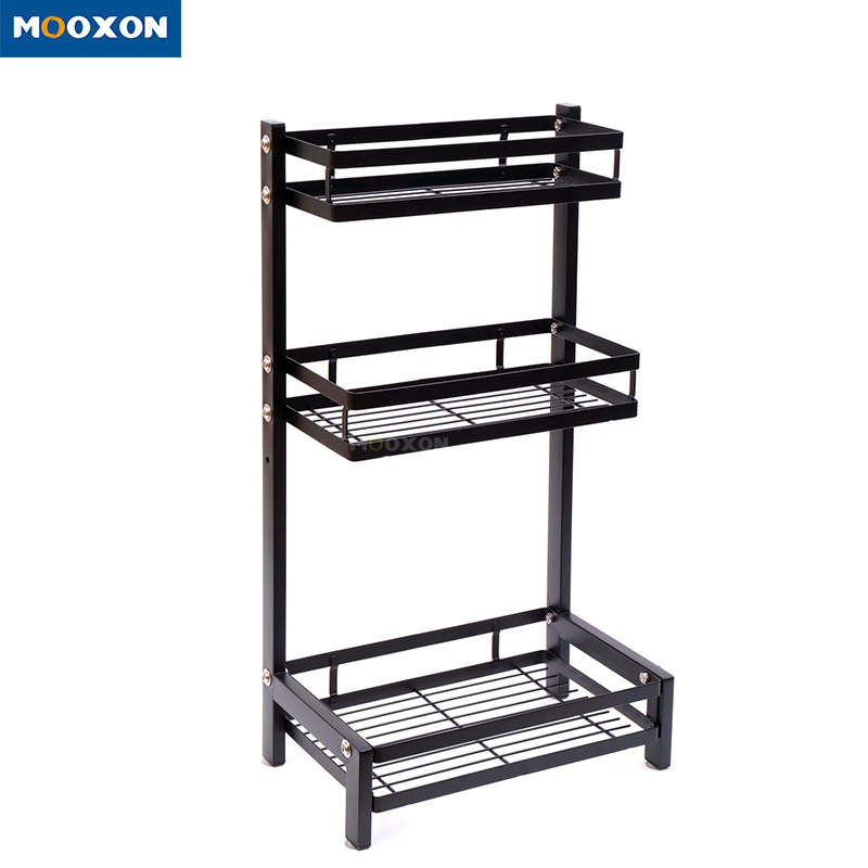 Adjustable Multipurpose Stainless Steel Standing Shelf Spice Rack Set 