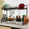 Dish Drainer Rack Holder Black Stainless Steel Kitchen Sink Rack 