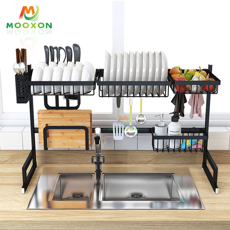 Space Save 95cm Large Over Sink Dish Racks Drying Storage Holder