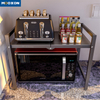 Installation-free Folding Kitchen Dishwasher Rack Microwave Shelf