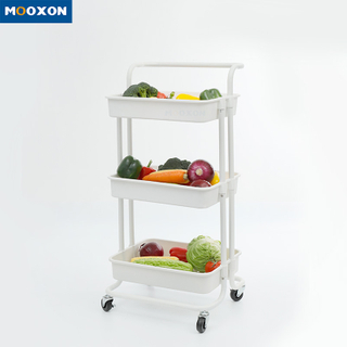 Space Save Home Furniture Kitchen Island Cart Storage Rack Storage Rolling Trolley Cart 