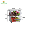 Kitchen Stackable Organizer Basket Vegetable Fruit Storage Shelves Trolley Cart