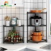 2/3/4/5 Tier Kitchen Storage Shelf Bathroom Standing Organizer Pot Plant Corner Rack