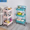 3-tier Home Kitchen Rack Organizer Furniture Mesh Storage Trolley 