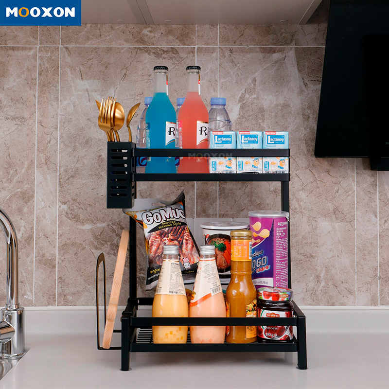 Modern Kitchen Counter Top Storage Organizer Kitchen Spice Rack Holder 