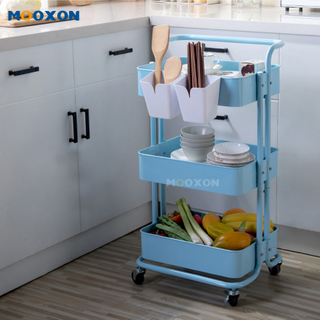 Home Families Storage Holder Rolling Tool Trolley Cart Hand Shelf