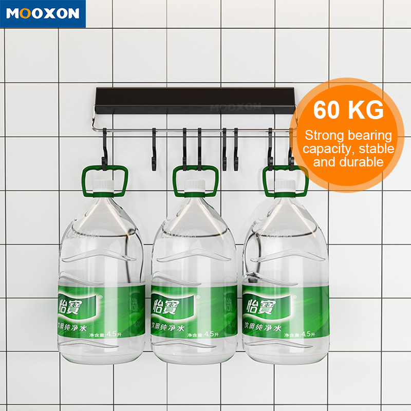 Punch-Free Multifunctional Kitchen Shelves Dish Storage Rack Wall Mounted 