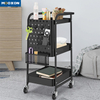 Carbon Steel Office Cabinet Cosmetic Storage Trolley Cart With Wheels