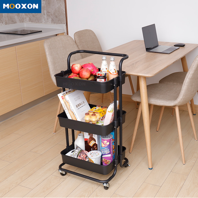3 Tier Rolling Home Space Saver Organizer Kitchen Storage Trolley Hand Cart