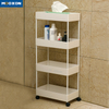 Rolling Shelves Service Cart Mesh Basket Kitchen Bathroom Storage Trolley 