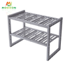Extendable 2 Tier Plastic Organizer Kitchen Storage Shelf Under Sink Rack