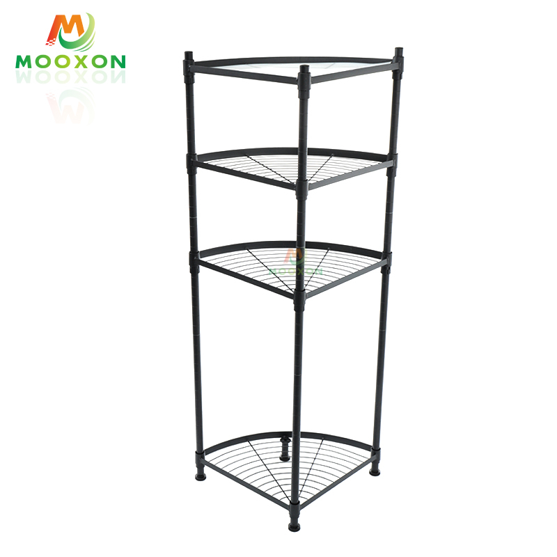 2/3/4/5 Tier Kitchen Storage Shelf Bathroom Standing Organizer Pot Plant Corner Rack