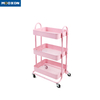 Multifunctional Kitchen Rolling Home Mesh Utility Storage Trolley Cart 