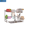 85cm Over Sink Storage Drainer Holders Dish Rack Stainless Steel Kitchen Organizer