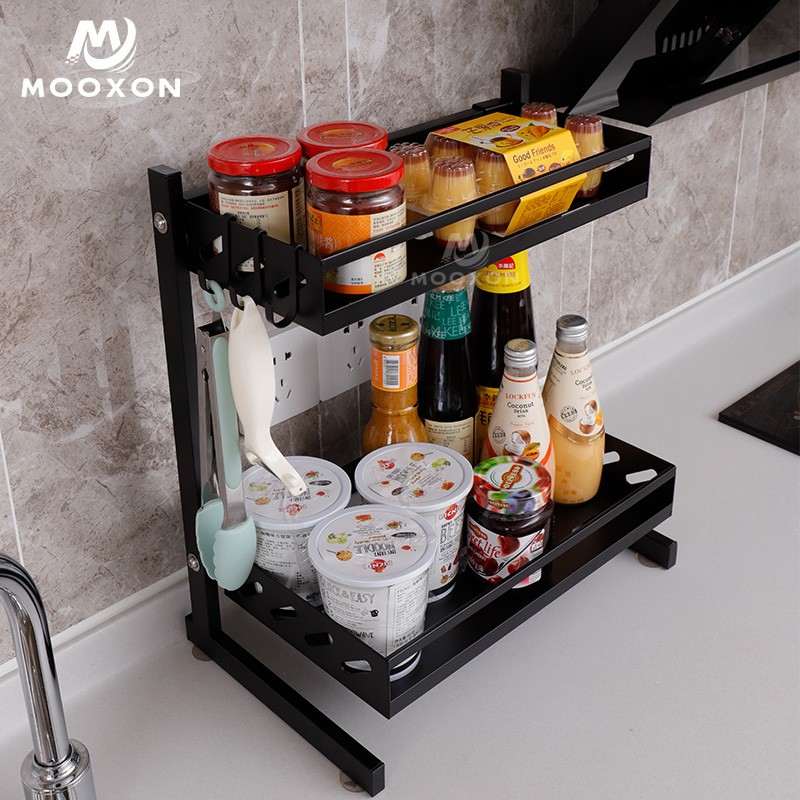 Stainless Steel Storage Holder Jar Bottle Kitchen Spice Rack