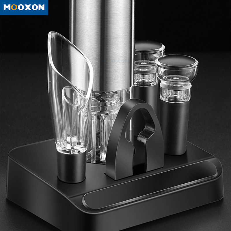 Multifunctional Wine Bottle Jar Openers Electric Cordless Cap Opener Corkscrew Set