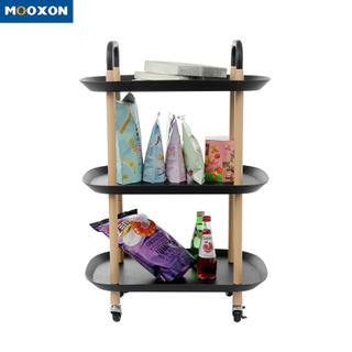 Modern Kitchen Storage Rack Organizer Rolling Trolley Mobile Cart 