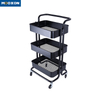 Home Kitchen Organizer Mesh Rolling Tool Food Cart Hand Trolley Shelf