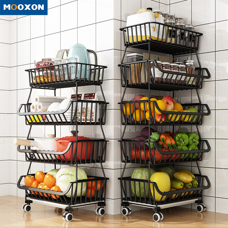 Vegetable Shelf Fruit Basket Stand Market Basket Multi-layer Holder Fruit Bowl Bread Basket Creative Vegeta