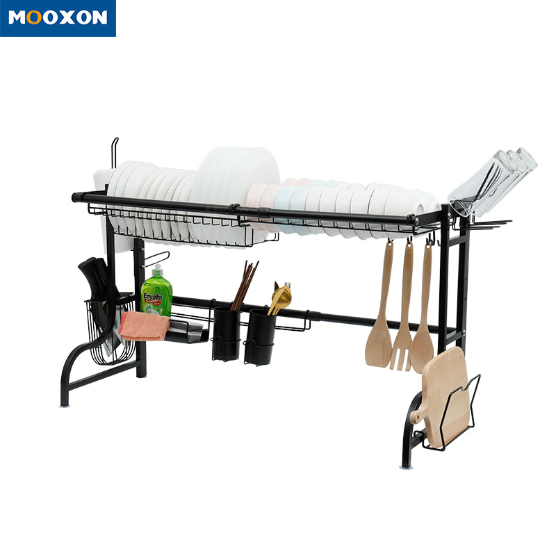 Space Saver Adjustable Kitchen Storage Organizer Holder Over Sink Dish Rack