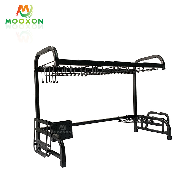 Dish Drainer Rack Holder Black Stainless Steel Kitchen Sink Rack 