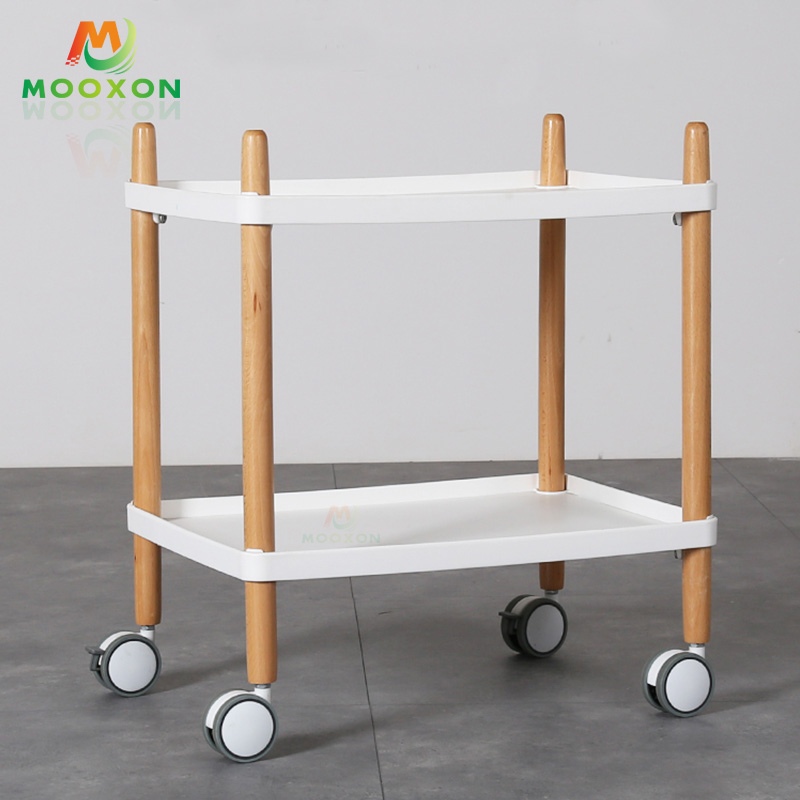 High Quality Multifunction Bathroom Storage Rack in Hand Trolley Cart 