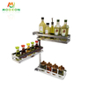 3 Tiers Adjustable Kitchen Storage Shelf Stainless Steel Rotating Spice Rack 