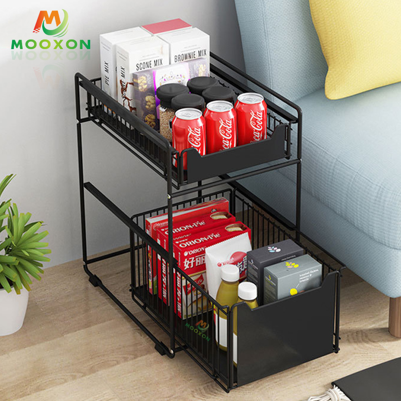 Good Capacity Multi-Function Kitchen Storage Drawers Under The Sink Rack