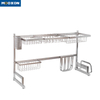 85cm Over Sink Storage Drainer Holders Dish Rack Stainless Steel Kitchen Organizer